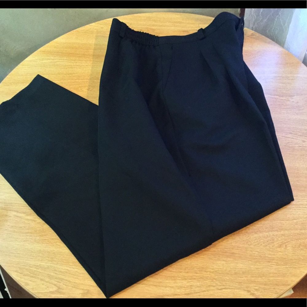 Briggs New York black pleated pants.  Size 16. EUC